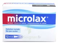 Microlax Sorbitol Citrate Et Laurilsulfoacetate De Sodium S Rect En Récipient Unidose 12récip-unidoses-can/5ml à SAINT-CYR-SUR-MER
