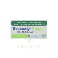 Bisacodyl Eg Labo Conseil 5 Mg Comprimés Enrobés Gastro-résistant Plq Pvc/alu/30 à SAINT-CYR-SUR-MER