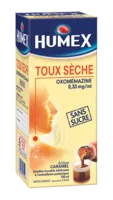 Humex 0,33 Mg/ml Solution Buvable Toux Sèche Oxomemazine Sans Sucre édulcorée à L'acésulfame Potassique Fl/150ml à SAINT-CYR-SUR-MER