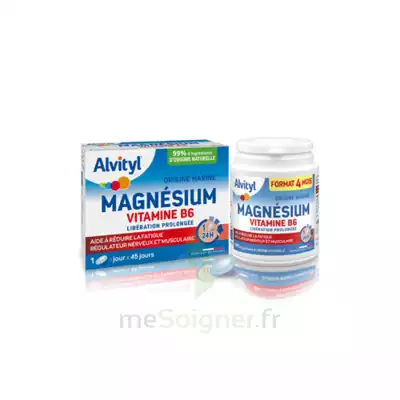 Alvityl Magnésium Vitamine B6 Libération Prolongée Comprimés Lp B/45 à SAINT-CYR-SUR-MER